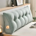 coussin tête de lit vert