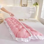 coussin rose pour tête de lit