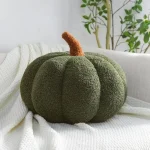 Coussin citrouille vert