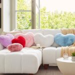 coussin cœur pour lit