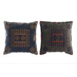 coussin bleu orange arabe