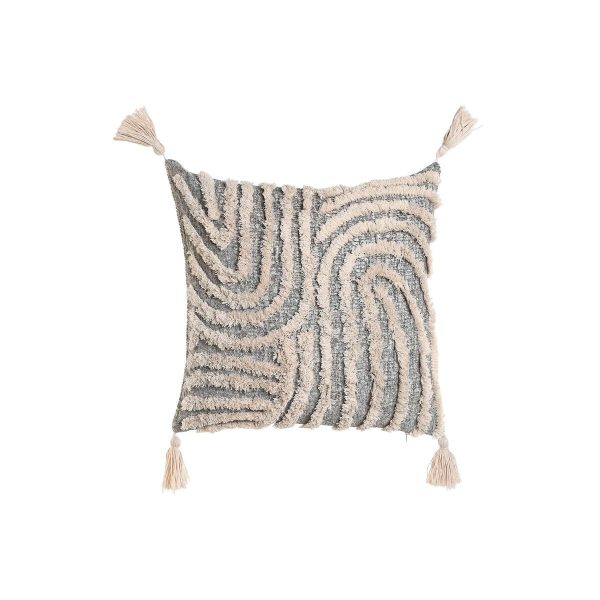 Coussin Home ESPRIT Blanc Gris