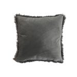 coussin polyester gris