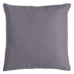 coussin carré gris