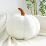 Coussin citrouille blanc