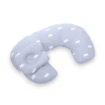 Coussin d’allaitement motif couronne blanc