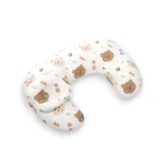 Coussin d'allaitement naturel motif ourson