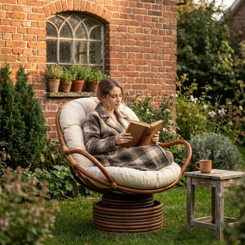 Coussin de fauteuil osier