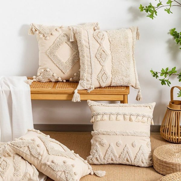 coussin déco motifs géométriques