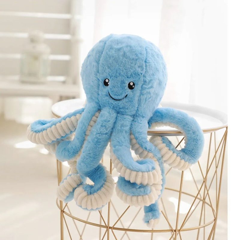 coussin peluche poulpe