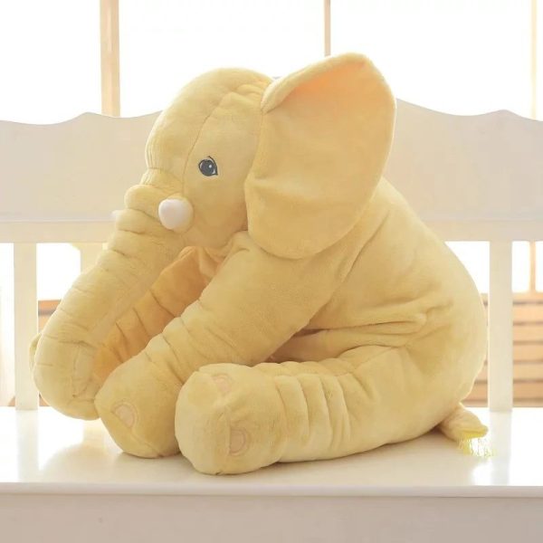 coussin éléphant en peluche