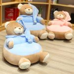 Coussin pouf enfant rose