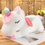 yeux brodés coussin licorne