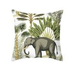 coussin oiseau tropical
