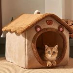 Coussin chat en peluche douce