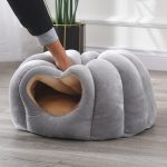 nid douillet chat citrouille