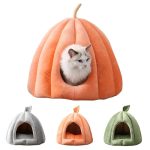 réfuge chat forme citrouille