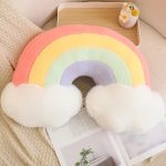coussin arc-en-ciel