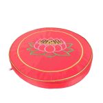 coussin de méditation yoga bleu