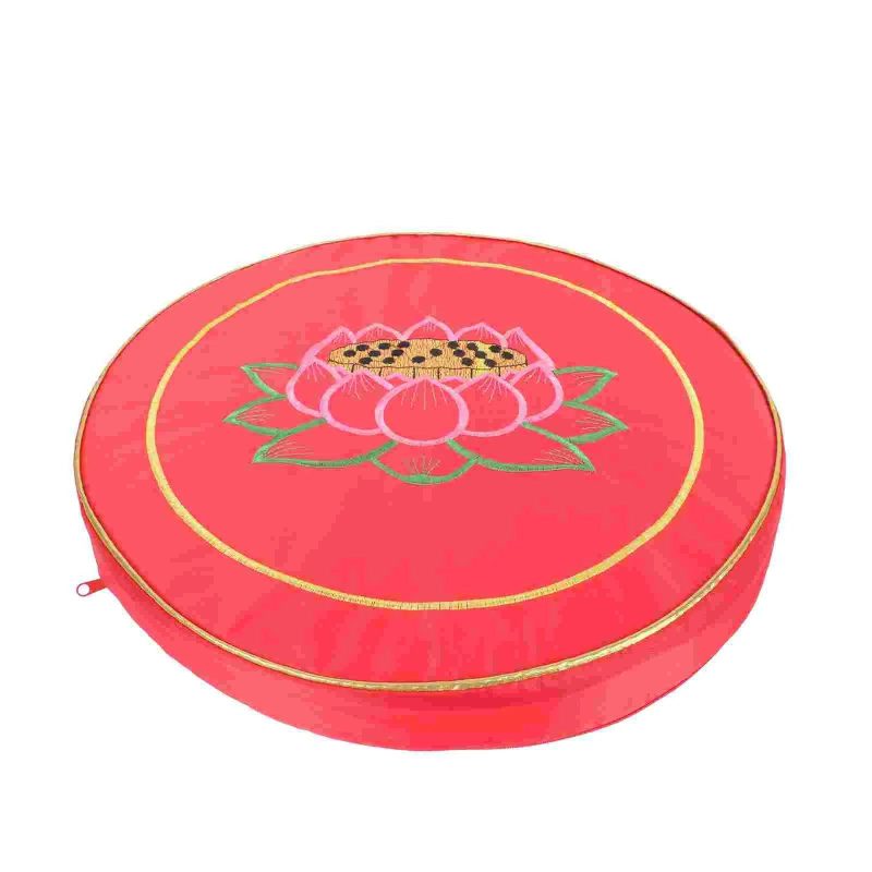 coussin de méditation yoga bleu