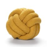 Coussin boule tressé et élégant
