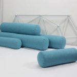 Coussin rond coloré