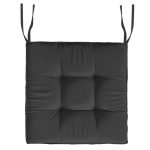 Coussin noir déperlant