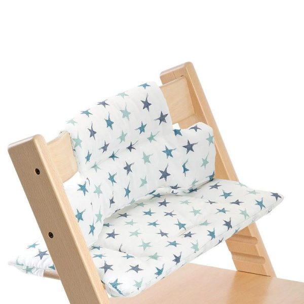 coussin chaise haute bébé avec étoiles
