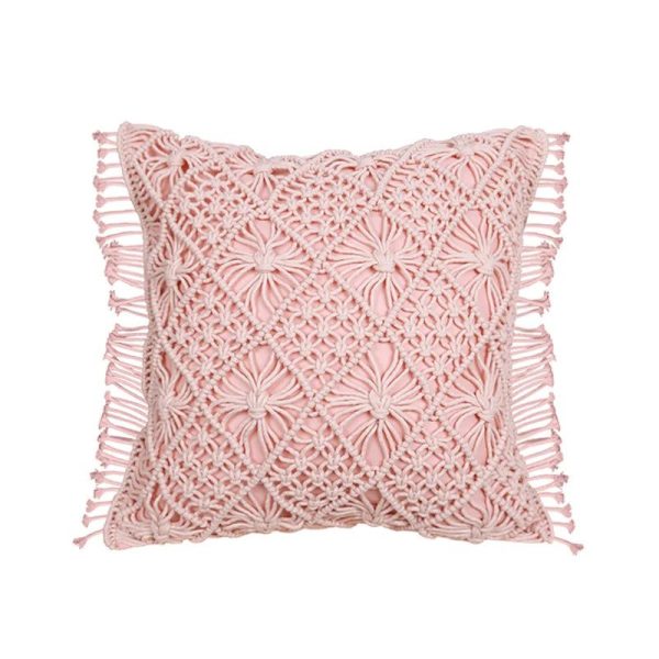 coussin au crochet bohème