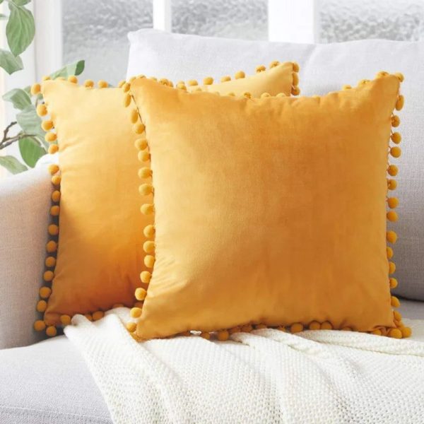 coussin déco orange