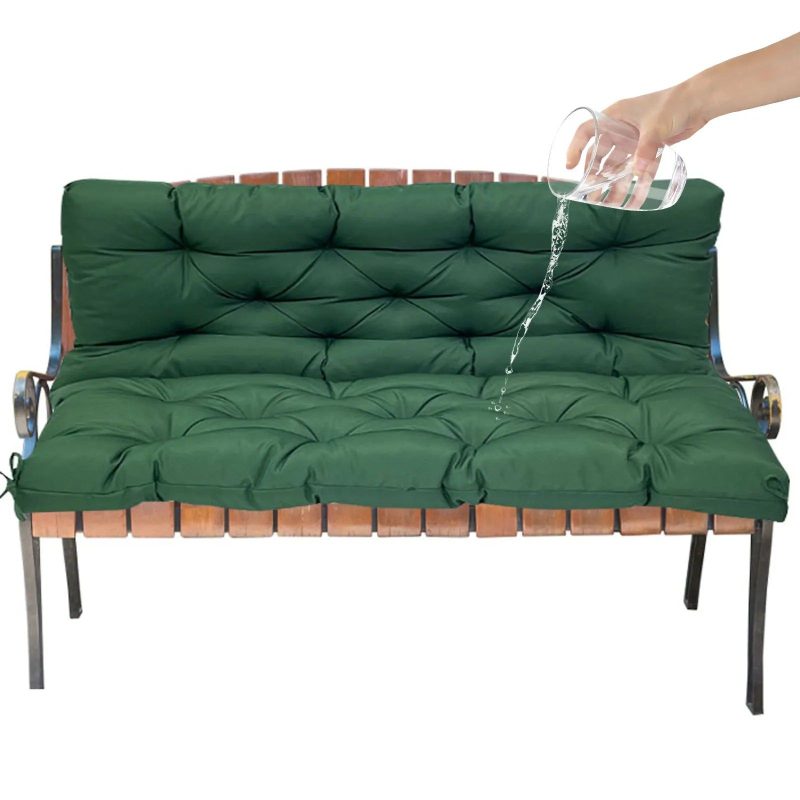 Coussin déperlant vert