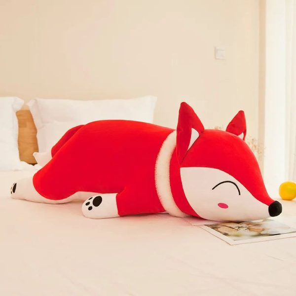 coussin peluche renard
