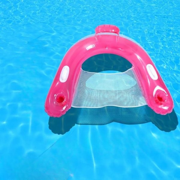 coussin piscine flottant rose