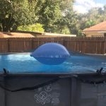 accessoire piscine bleu