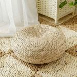 coussin rond en fibre