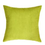 coussin velours côtelé gris