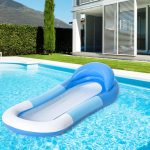 coussin gonflable bleu