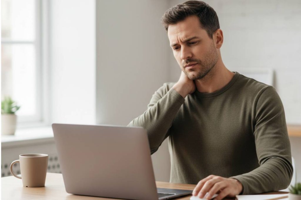 douleurs cervicales télétravail écran portable
